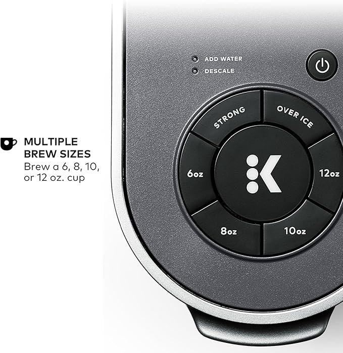 Keurig K-Supreme Single Serve K-Cup Pod Coffee Maker MultiStream Technology 4 Brew Sizes 66oz Dual-Position Removable Reservoir Gray