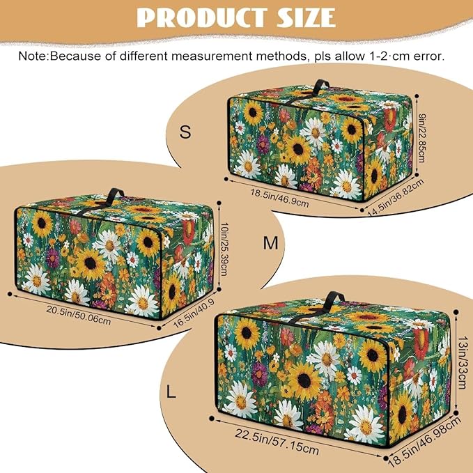 Sunflower Daisy Toaster Oven Cover with Storage Pockets Multipurpose Microwave Air Fryer Kichen Appliances Protective Covers Essential for Everyday Home Kitchens