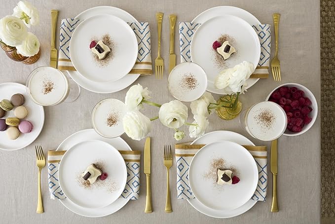 Lenox 899190 Modern White Coupe 18-Piece Dinnerware Set Service For 6