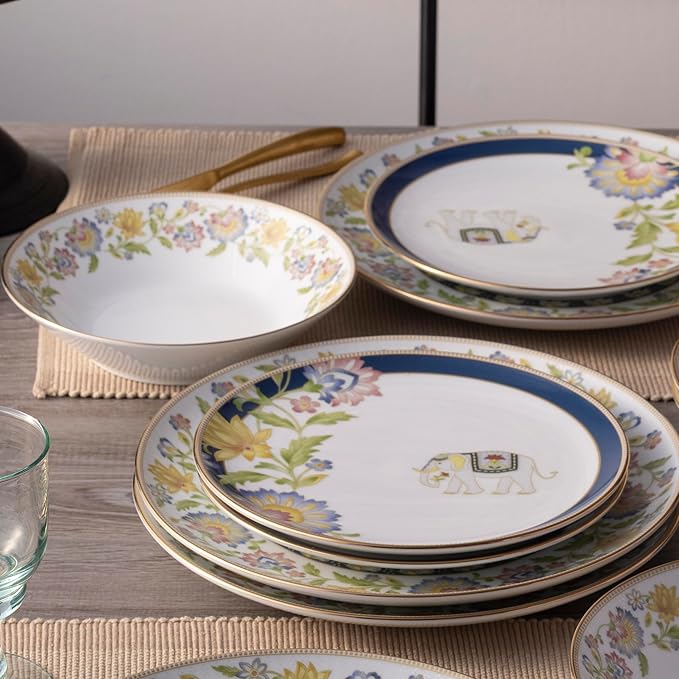 Noritake Tusker Garden 12-Piece Dinnerware Set Service For 4