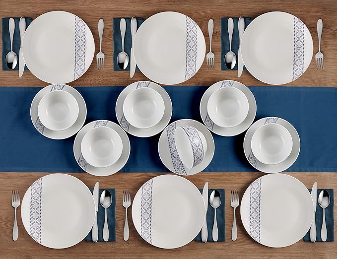 Studio Nova Preslie 18 Piece Dinnerware Set Service for 6 Multicolor