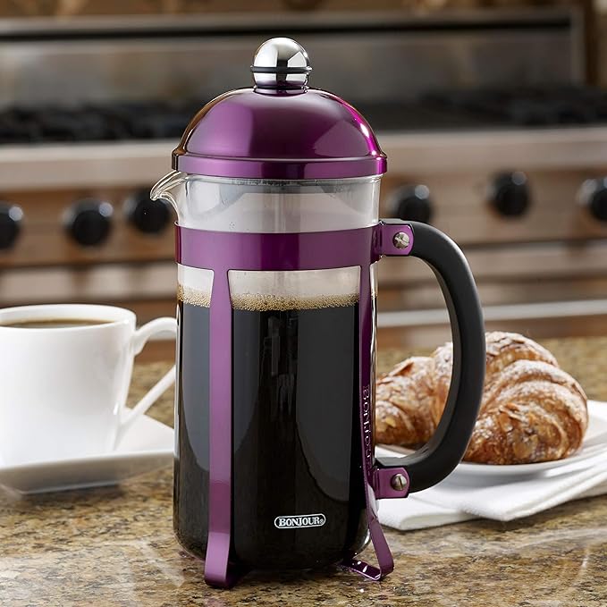 BonJour Maximus French Press Coffee Maker - 8 Cup Purple