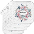 Personalized Custom Pot Holder – 4 Pack 8X8 Inch Kitchen Oven Hot Pads Potholder Coaster Heat Resistant Cooking Baking with Hanging Loop Customized Photo Design Text Picture Gift