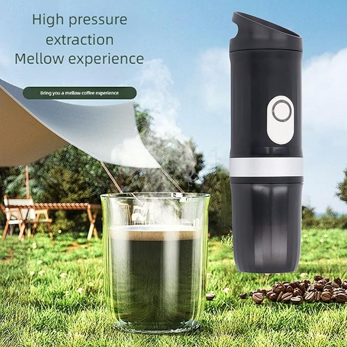 Mini Coffee Maker 20Bar Self Heating Cordless Portable Capsule Coffee Machine for Outdoor Travelers