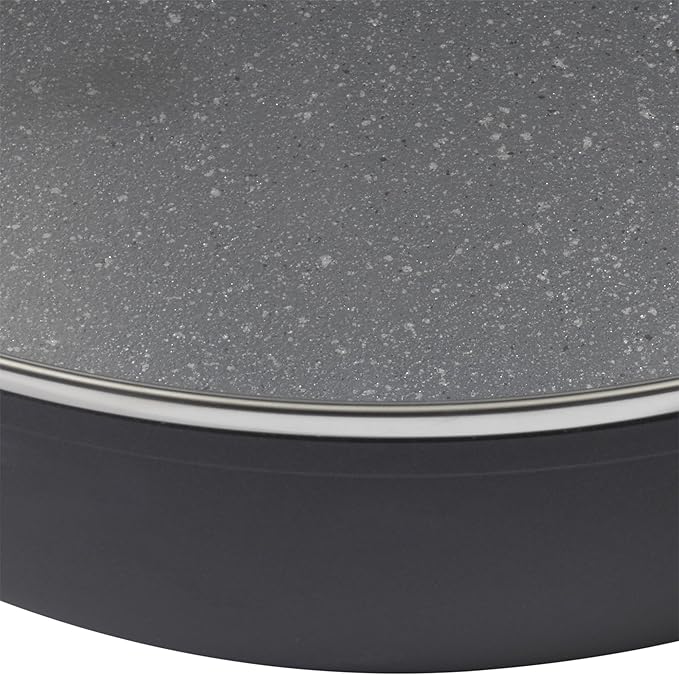 Bialetti Impact 10-Piece Textured Aluminum Cookware Set with Pots Pans and Dutch Oven Nonstick Pots and Pans Set for Kitchen Gray
