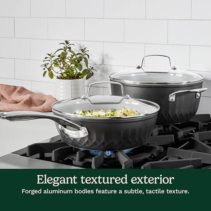 Cuisinart 11-Pc Color Impressions Ceramic Nonstick Set 58S-11BK