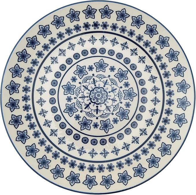 EUROSTAR Azure 16-Piece Dinnerware Set Service for 4