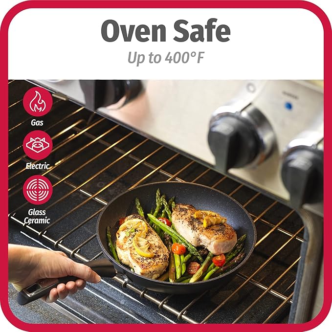 GoodCook 3-Piece Micro-Divot Nonstick Aluminum Fry Pan Set with Silicone Handles Includes 8 10 and 12 Fry Pans Long-Lasting Nonstick Superior Cooking Ergonomically Designed Easy to Clean