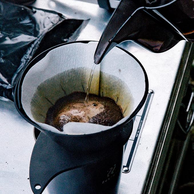 V60 Flat Dripper OUTDOOR CAMP LIGHTWEIGHT EASY TO CARRY POCKET-SIZE FOR 1 TO 4 CUPS OF COFFEE