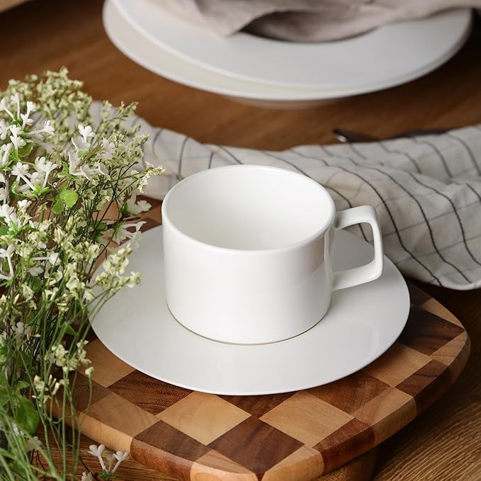 Stone Lain Sylvie 20 Pieces Bone China Dinnerware Set White