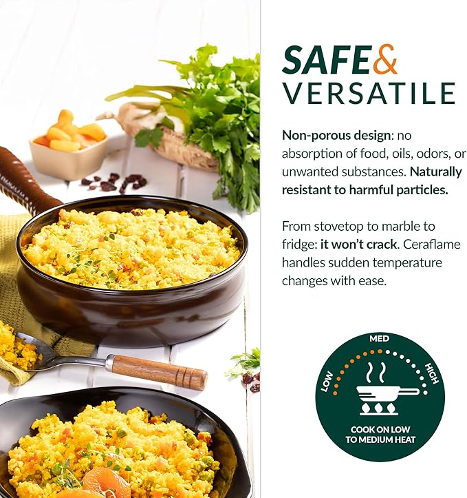 100% Ceramic Non Toxic Healthy Longlasting Lightweight Cookware Set - Oven Safe Up to 1200F Dishwasher Safe - PFAS PTFE PFOA PFOS - Tomato Red