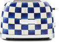 MACKENZIE-CHILDS 2-Slice Toaster Decorative Toaster for Kitchen Blue-and-White Royal Check