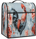 Kitchen Aid Mixer Cover Watercolor Rooster Chicken Floral Stand Mixer Cover Compatible with 6-8 Quarts Stand Mixers Dust Covers with Zipper Pocket Foldable Washable Kitchen Aid Organizer Bag