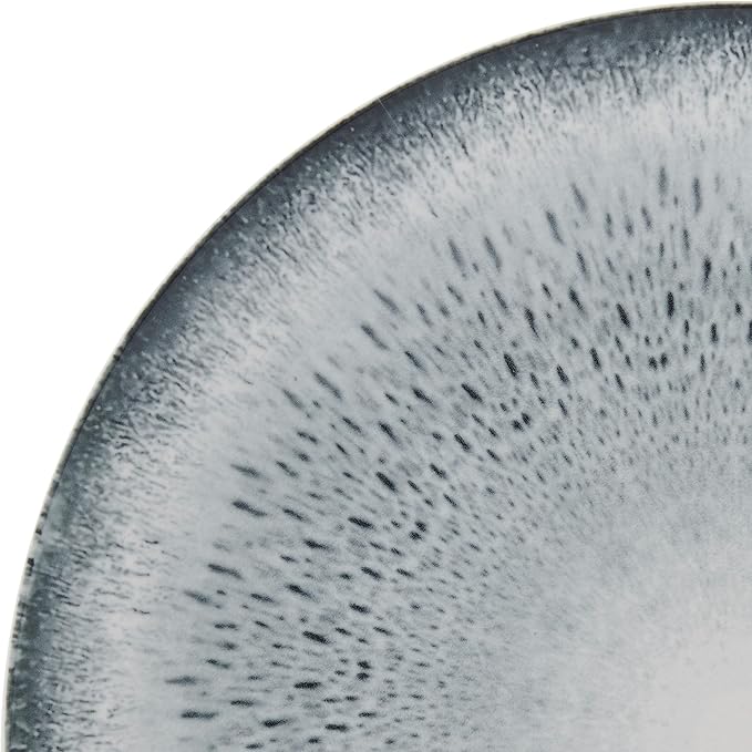 Mikasa Matteo 12 Piece Dinnerware Plate Bowl Set Servie for 4 Gray