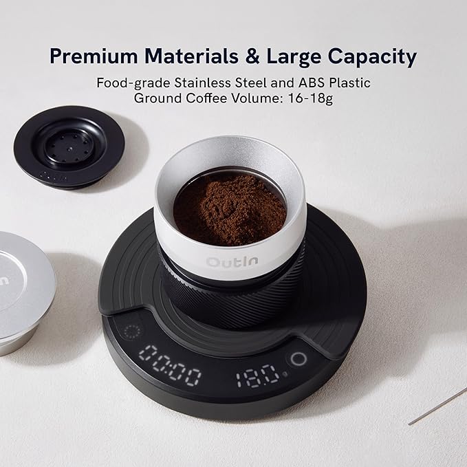 OutIn Nano Espresso Accessories Kit Basket Plus double shot