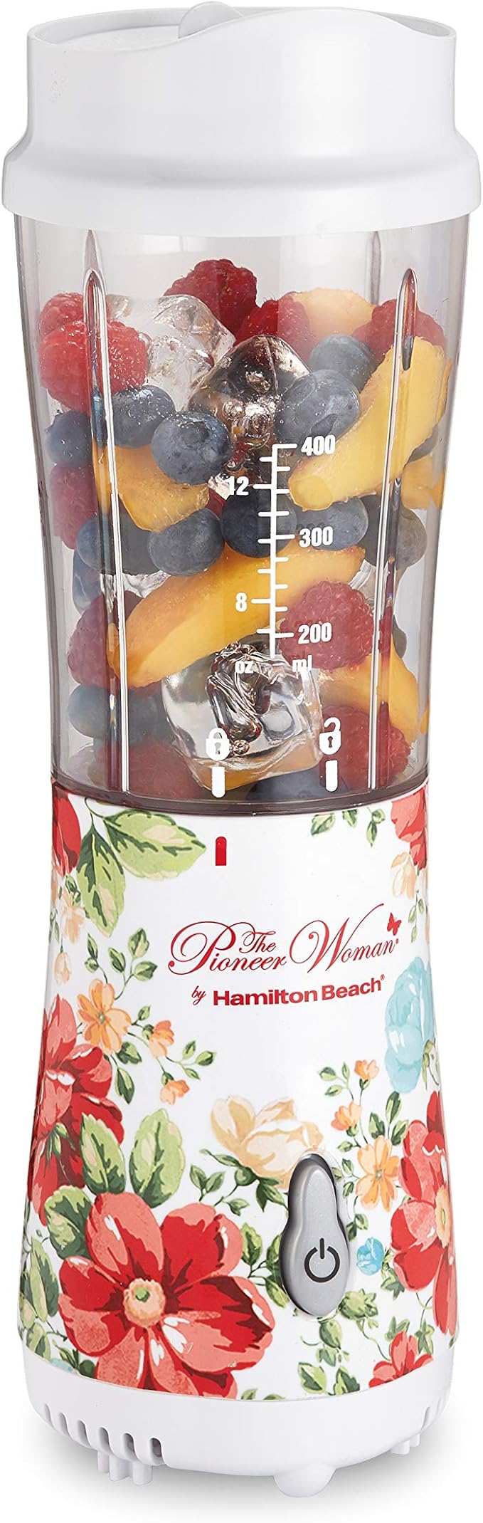 Personal Blender with Travel Lid Pioneer Woman Vintage Floral 14-Ounce