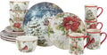 Certified International Silent Night 16 pc Dinnerware Set Service for 4