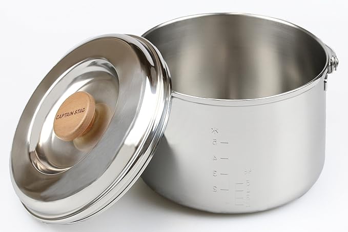 Captain Stag M-8610 3-Layer Steel Rice Cooker (5 Cups)