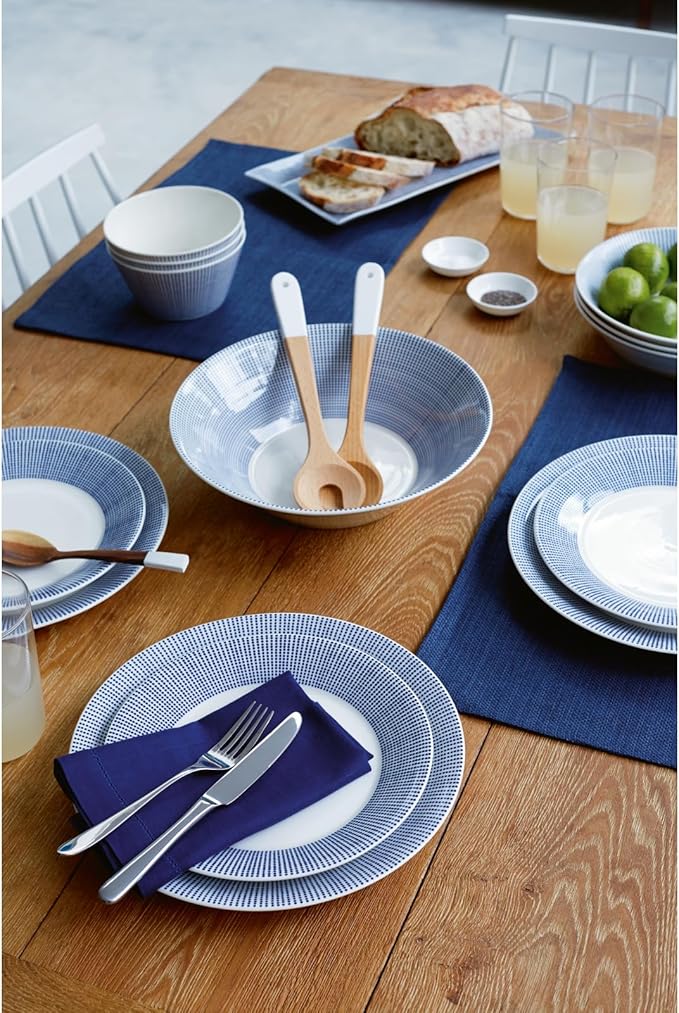 Pacific 16pce Dinnerware Set Blue Dots
