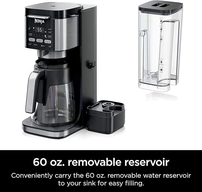 Ninja | Drip Coffee Maker | DualBrew Pro Hot &amp Iced Coffee Machine | Use with K-Cup Coffee Pods | 3 Brew Styles (Classic Rich &amp Iced) | 60oz Removable Reservoir &amp Dishwasher Safe | Black