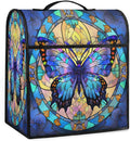 cfpolar Kitchen Aid Mixer Cover Compatible with 6-8 Quarts Butterfly Blue Flower Stand Mixer Cover Kitchen Aid Mixers Accessories Appliance Organizer Bag Dust Covers with Zipper Pocket
