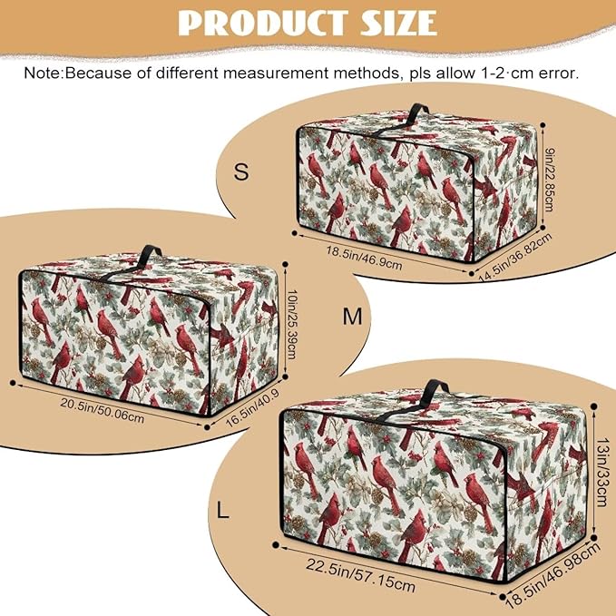 Doojoayie 8 Slice Toaster Cover Cardinal Bird Toaster Oven Cover Stain Resistant Small Appliance Dust Protector Modern Home Decor Gift for Mother Wife Women Cook