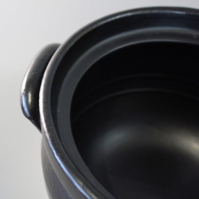 Japanese Donabe Rice Cooker 3 Go with Inner Lid 1900ml Made in Mie Japan