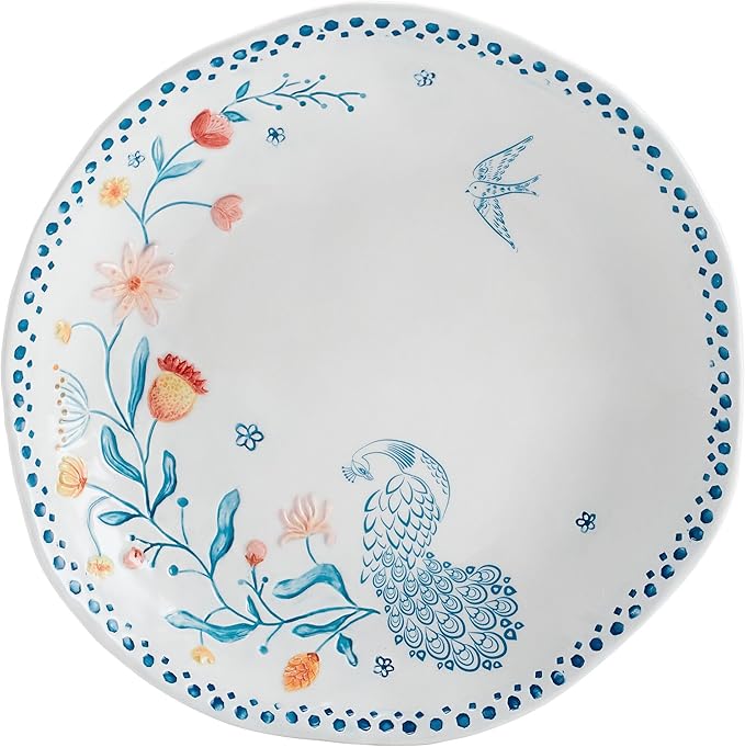 Fitz and Floyd Gracie Floral 12 Piece Dinnerware Set Service for 4