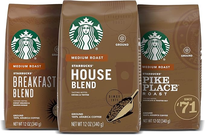 Cuisinart 14-Cup Programmable Coffee Maker Bundle with Starbucks Ground Coffee Variety Pack