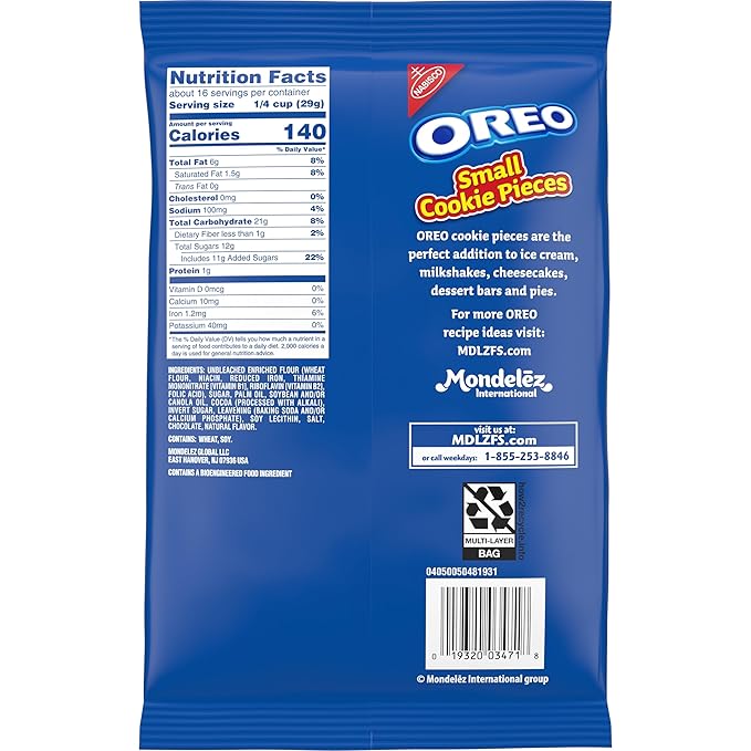 OREO Chocolate Sandwich Cookies Small Cookie Pieces 24 - 1 lb Bags