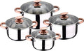 San Ignacio Cookware Stainless Steel 8 Pieces Bateria Copper