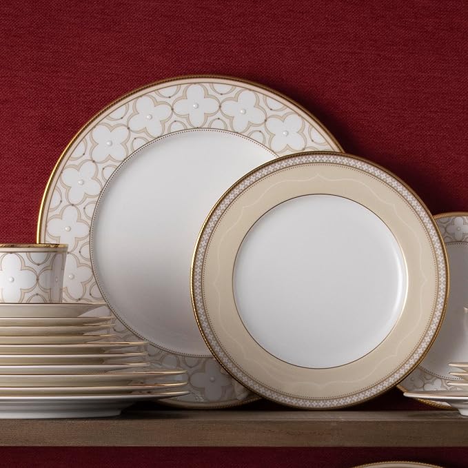 Noritake Trefolio Gold 40-Piece Dinnerware Set Service for 8