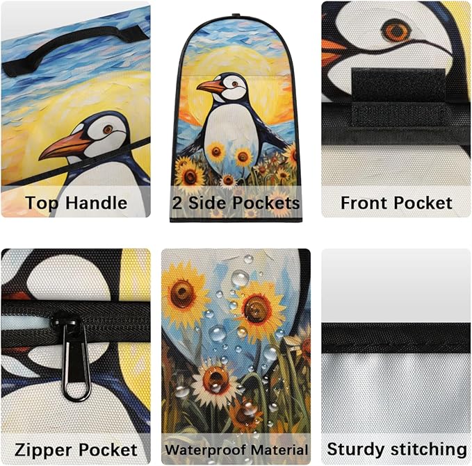 cfpolar Kitchen Aid Mixer Cover Compatible with 6-8 Quarts Starry Sky Penguin Sunflower Stand Mixer Cover Kitchen Aid Mixers Accessories Appliance Organizer Bag Dust Covers with Zipper Pocket