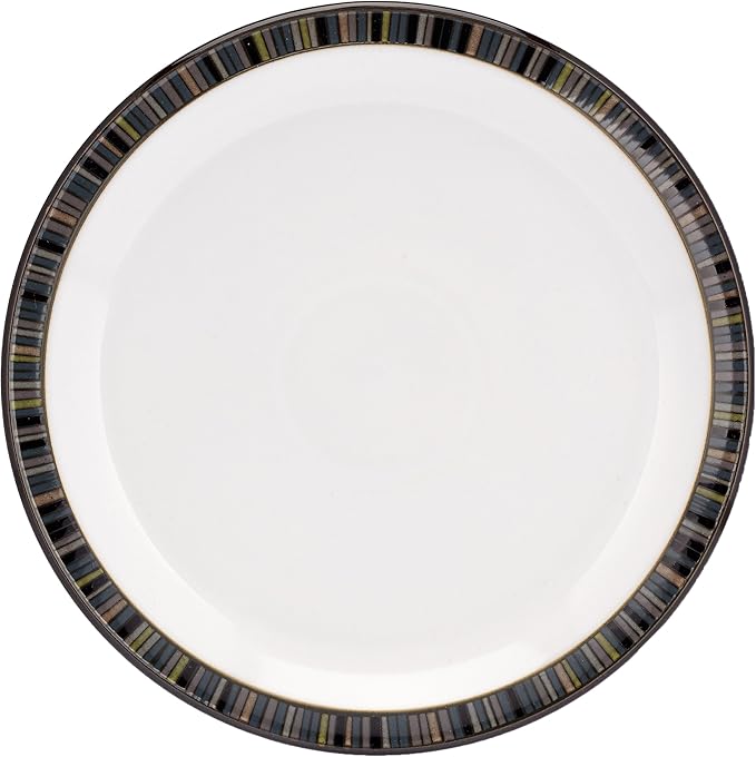 Denby 12048750 16-Piece Stoneware Jet Stripes Starter Set Black