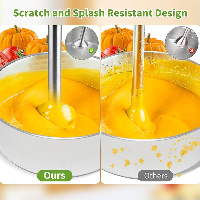 Cordless Immersion Blender Handheld: 4-in-1 Cordless Hand Blender with 500ml Chopper 600ml Beaker Egg Whisk 8 Speeds Hand Stick with USB Rechargeable for Smoothies Baby Food Soup (Black)