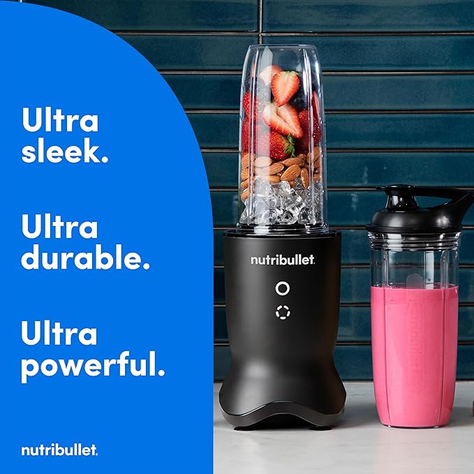 nutribullet Ultra Personal Blender NB50500AK 32 oz Satin Black (Renewed)