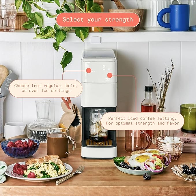 Perfect Grind™ Programmable Single Serve Coffee Maker White Icing by Drew Barrymore (White Icing)