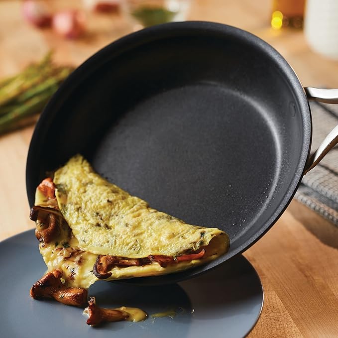 Anolon 83878 Nouvelle Copper Luxe Hard Anodized Nonstick Dutch Oven/Stockpot/Saucepan with Stainless Steel Lid/Induction Suitable/Dishwasher Safe - 4 Quart Onyx Black
