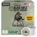 Black Rifle Coffee Company Fur Missile Medium Roast Coffee Pods – 100% Arabica Tasting Notes of Walnut Brown Sugar &amp Guava – Single Serve K-Cup Compatible 88 Count