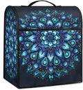cfpolar Kitchen Aid Mixer Cover Compatible with 6-8 Quarts Ethnic Mandala Flower Teal Stand Mixer Cover Kitchen Aid Mixers Accessories Appliance Organizer Bag Dust Covers with Zipper Pocket