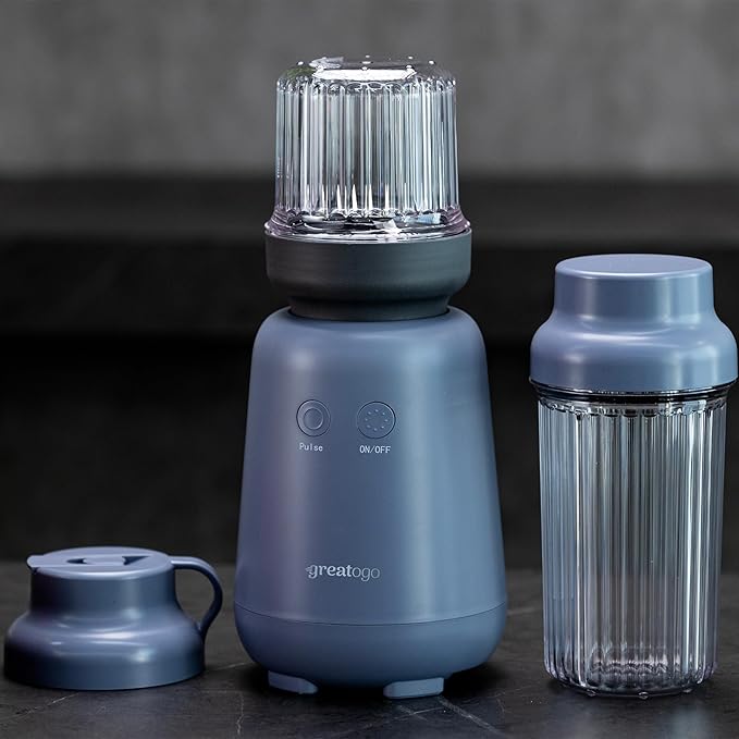 1000W 6-Blade Single-Serve Blender Exclusive Blender 28/14oz Tritan Blending Cup Make milkshakes salad dressings sauces crush ice and blend frozen fruits