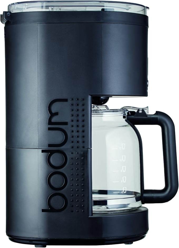 Bodum - 11754-01EURO - Bistro - Programmable coffee maker 12 cups - 1.5 l - black Black/White