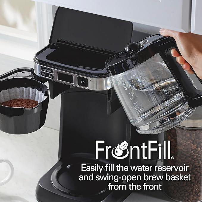 Hamilton Beach 12 Cup Programmable Coffee Maker FrontFill Drip Coffee Maker