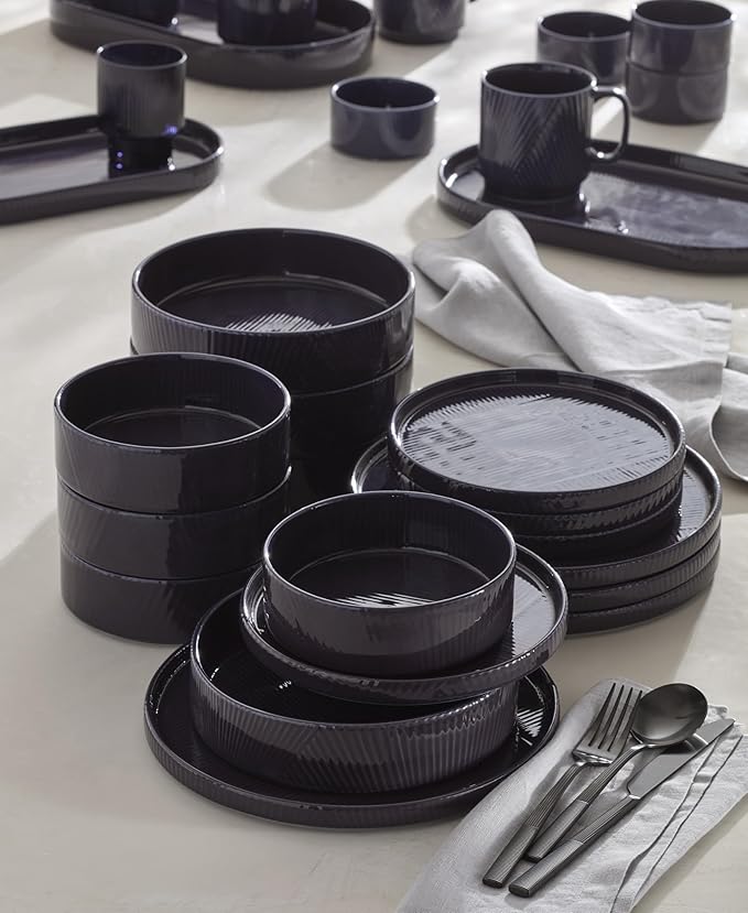 Lenox 897948 Modulus 16-Piece Dinnerware Set Nightshade