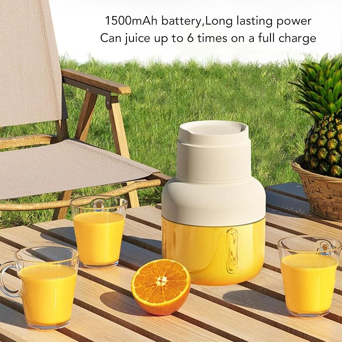 Portable Blender 40W Effortless Juicing USB Rechargeable 850ml Large Capacity Portable Personal Blender with Straw for Picnic Travel Sports