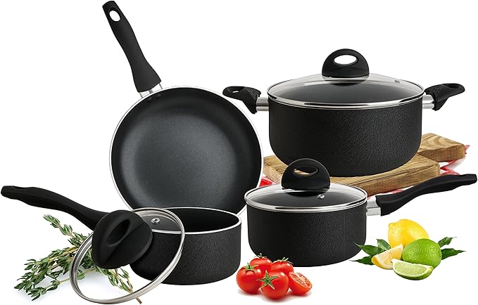 Culinary Edge Cookware Set Black
