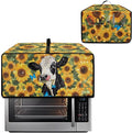 Doojoayie Yellow Toaster Oven Cover Universal Fit Kitchen Appliance Dust Protector 4 Slice Toaster Cover Polyester Fabric Kitchen Appliance Dustproof Protector Cow Print