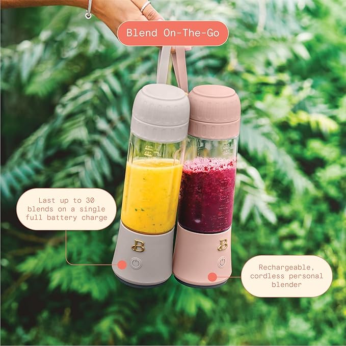 Portable Blender with 14 oz USB Rechargeable and Cordless for Smoothies Shakes &amp More