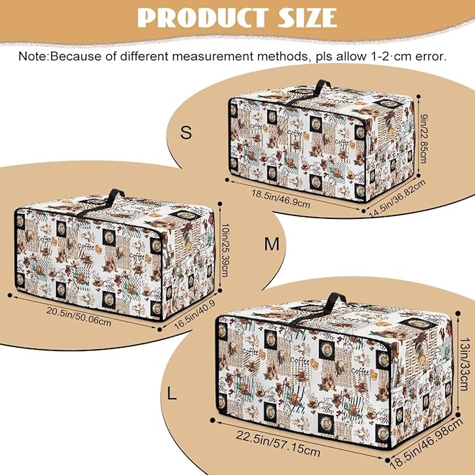 Mumeson Coffee Pattern Toaster Cover Bread Maker Protection for Kitchen Small Appliance Dust Cover Lightweight Fingerprint Protector