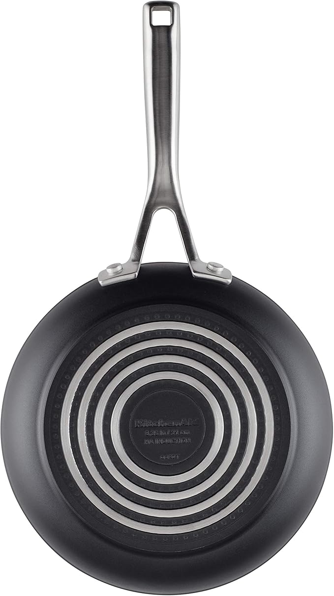 KitchenAid Hard Anodized Induction Nonstick Fry Pan/Skillet 8.25 Inch Matte Black